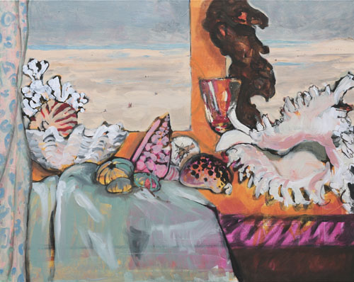 Nature morte aux coquillages I - 30F _ huile sur toile